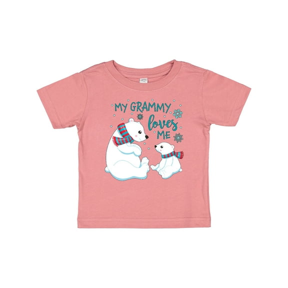 Inktastic My Grammy Loves Me- cute polar bears Boys or Girls Baby T-Shirt