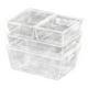 thumbnail image 1 of Caja de almacenamiento Zulema apilable 4 piezas con tapa Acrílico transparente, 1 of 2