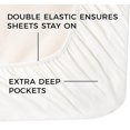 thumbnail image 3 of Twin Size Sheet Set - 4 Piece Set - Luxury Bed Sheets - Extra Soft - Deep Pockets - Easy Fit - Breathable & Cooling Sheets - Wrinkle Free - Comfy - White Bed Sheets, 3 of 3