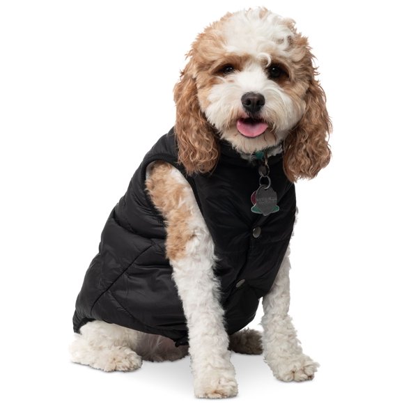 Collection Xiix Pet Puffer Coat (Black, XL)