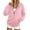 AR18-Pink, variant on Lumtrix Zip Up Hoodie Women Long Sleeve Fall Winter Oversized Sweatshirts Zipper Oversized Cute Track Jackets With Pockets White S