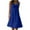 Blue, variant on QIPOPIQ Women Summer Casual Swing T Shirt Dresses Beach Cover up Plain Tiered Tank Dress with Pockets Clearance