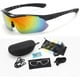 thumbnail image 1 of Gafas de Sol para Ciclismo UV400 con 5 Lentes Intercambiables, Diseño Deportivo y Polarizado, Perfectas para Montaña y Carretera, Marco Negro Brillante【Unisex y Ultra Ligeras】, 1 of 6