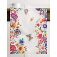 thumbnail image 5 of Maison d' Hermine Happy Florals - High Summer 100% Cotton Table Runner for Party | Dinner | Holidays | Kitchen | Spring/Summer [Single Layer (14.5 Inch by 108 Inch)], 5 of 5