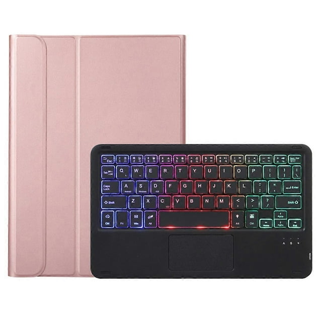 A08-AS Backlit Keyboard Leather Case with Touch Mouse 200mAh Bluetooth 3.0 Wireless Keyboard compatible Sam High quality Gift