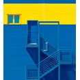thumbnail image 2 of Bakotic, Igor 20x22 White Modern Wood Framed Museum Art Print Titled - Blue Yellow, 2 of 4