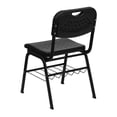 thumbnail image 4 of Scranton & Co Plastic Stacking Chair in Black, 4 of 4