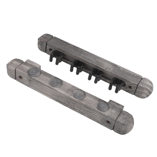 Cue Soporter Rack, Billar Suptor 4 Ranuras Medidas de Pared Gris Plateada Moderna Montada Para Clubes de Origen Lugares