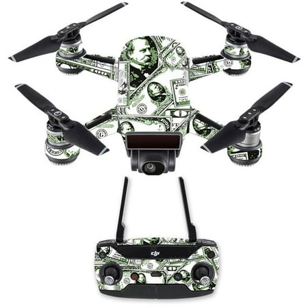 MightySkins DJSPCMB-Phat Cash Skin Decal for DJI Spark Mini Drone Combo Sticker - Phat Cash