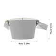 thumbnail image 2 of BESTYASH Coffee Sleeve with Handle Handheld Bag Grey PU Wear-resistant Holder for Teas 1Pack, 2 of 6