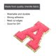 thumbnail image 3 of Uxcell 10pcs Parches de Letras de Chenille con Brillos de 5.5 cm/2.2 Pulgadas para Ropa y Bolsas (Rojo Rosa/Púrpura/Azul/Negro/Blanco, A), 3 of 7