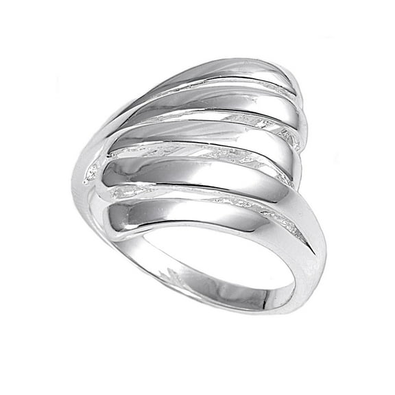 925 Sterling Silver Designer Style Ring Size 10