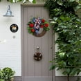 thumbnail image 2 of Independence Day Cane Circle Artificial Flower Pendant Family Decorative Wreath E  Summer Clearance!, 2 of 4