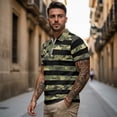 thumbnail image 3 of HUIACONG Matching 4th Of July Shirts for Couples Golf Shirts for Men and Women American Flag Camo Athletic Tops Apparel Collared Quick Dry Moisture Wicking 1/4 Zip Casual Daily Wear Man S, 3 of 6