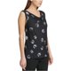thumbnail image 1 of DKNY Blusa sin mangas con cuello vuelto para mujer, negro, XX-Large, 1 of 2
