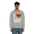 thumbnail image 3 of I Love Black Men Unisex Sweatshirt S-3XL Black is Beautiful Black Pride, 3 of 4