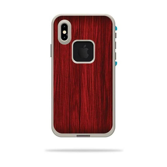 MightySkins LIFIPXS-Cherry Grain Skin Decal Wrap for LifeProof Fre iPhone XS Case Sticker - Cherry Grain