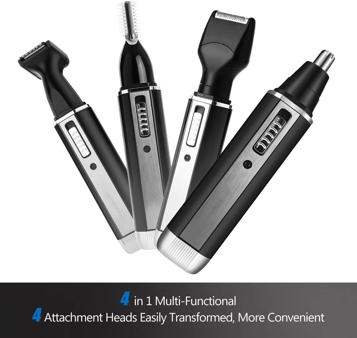 Nose ear Hair Trimmer, Professional 4 in 1 Stainless Steel Blade