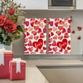 thumbnail image 4 of qefuia Red Heart Love Valentine''s Kitchen Towels Dish Towels, 18x26 Inch Anniversary Farmhouse Decoration Hand Towels Set of 2, 4 of 6