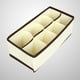 thumbnail image 5 of Caja plegable de tela no tejida beige para guardar ropa, con separadores de cajones para armario, organizador para calcetines, sujetadores y ropa interior (8 compartimentos), 5 of 6
