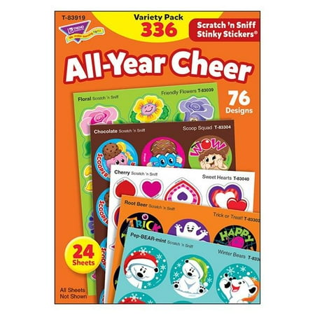 TREND All-Year Cheer Scratch 'n Sniff Stinky Stickers Variety (Best Scratch And Sniff Stickers)