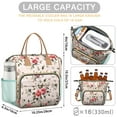 thumbnail image 5 of Pioneer Flower Floral Print Pattern Womens Lunch Box for Work,Insulated Large Lunch Bag for Tween and Teen,Loncheras Para Mujer,Leakproof Adult Lunch Bag for Work,Beach,Travel,Picnic,Camping, 5 of 7