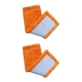 thumbnail image 4 of Naiovety Almohadilla de limpieza de suelo absorbente para cabeza de fregona, paño de limpieza para sala de estar y baño, repuesto para el hogar, tareas Naranja 2piezas Naiovety CBP046492, 4 of 5