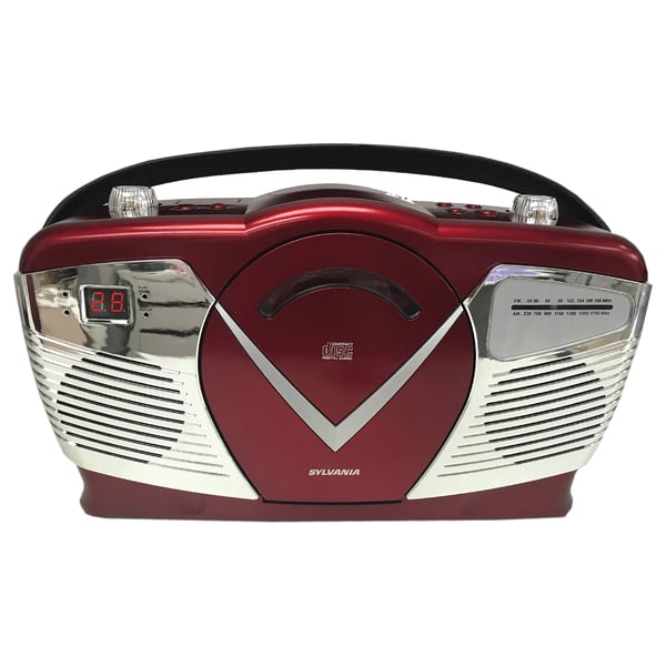 Mini TV, Radio and Television, Vintage Red Color With Two AM/FM Bands for  Decorations, 