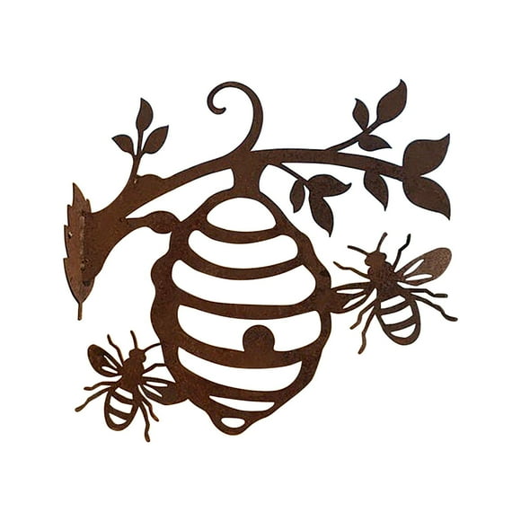 Metal Garden Decor - Wrought Iron,Cute Dancing Design, Indoor/Outdoor Decoration, Ideal for Garden, Backyard, Home - Happy Gift