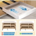 thumbnail image 3 of Expandable Pull Out Cabinet Organizer, 2-Pack Adhesive Slide Out Drawers for Kitchen Cabinets Pantry Bathroom Sliding Drawer, Heavy Duty Cabinet Pull Out Shelves Storage(NOT for Cabinets with Lips), 3 of 18