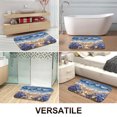 thumbnail image 3 of 1pc Seashore with Flowers Absorbent Non-Slip Bathroom Thickened Flannel Rug Decor,Soft,Quick Drying,Suitable For Indoor/outdoor Use,Bathrooms,Bedrooms,Kitchens,Terrace,Laundry Rooms,16"x24", 3 of 9