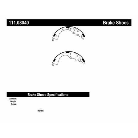 Centric 111.08040 Centric Brake Shoes