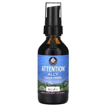 WishGarden Herbs Kids, Attention Ally Focus Friend, 2 fl oz (59 ml)