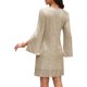 thumbnail image 2 of Vestido COOAN con lentejuelas de encaje formal para invitadas a una boda, cóctel, para mujer, 2 of 9