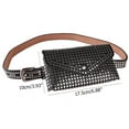 thumbnail image 1 of Riñonera con remaches para mujer, riñonera, riñonera, bolsa para teléfono, riñonera estilo punk, 1 of 5