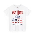 thumbnail image 3 of DJH Apparel | Out Here Being Cute US Flag Unisex Heavy Cotton Tee, 3 of 4