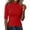 Red, variant on Mock Neck Tops for Women Slim Fit Half Sleeve Crewneck T Shirts Solid Casual Spring Fall Base Tees (XL, Blue)