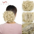 thumbnail image 2 of SEGO Messy Hair Bun with Combs Easy Stretch Dish Hair Chignon Extensions Curly Clip in Updo Hairpiece Short Ponytail Scrunchy for Women, 2 of 6