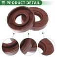 thumbnail image 5 of Unique Bargains Universal Oil Seal TC Double Lip w Steel Spring Seal Ring Rotary Shaft Seal 22x45x10mm High Pressure FKM Rubber Brown 5 Pcs, 5 of 7
