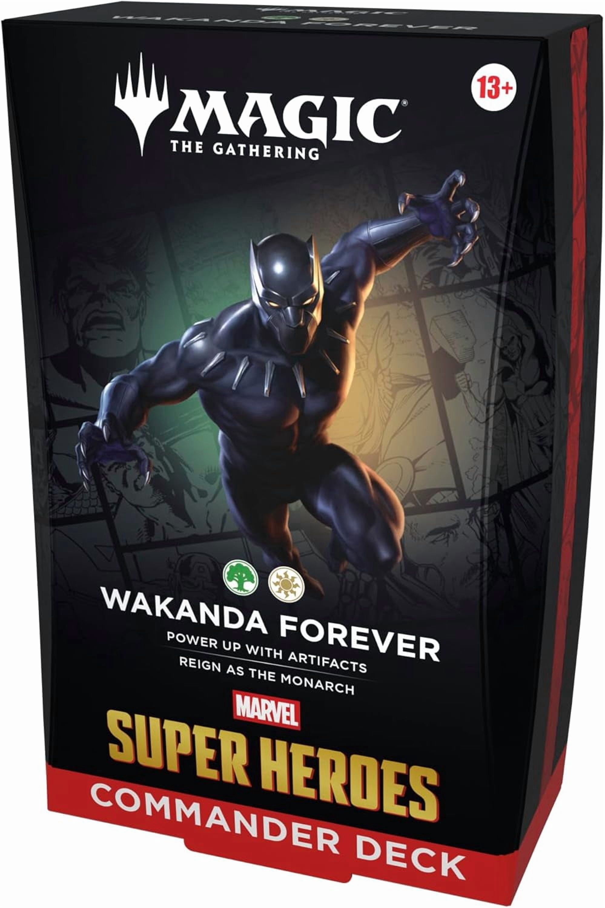 Magic: The Gathering | Marvel Super Heroes Commander Deck Bundle - Includes All 4 Decks (Avengers Assemble, Wakanda Forever, The Fantastic Four, Doom Prevails)