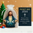 thumbnail image 3 of Shoreew Pocket Hug Jesus Gift Blessing Jesus Prayer Figurine with Card Christian Pocket Hug Keepsake Religious Faith Ornament for Christian Gifts, 3 of 7