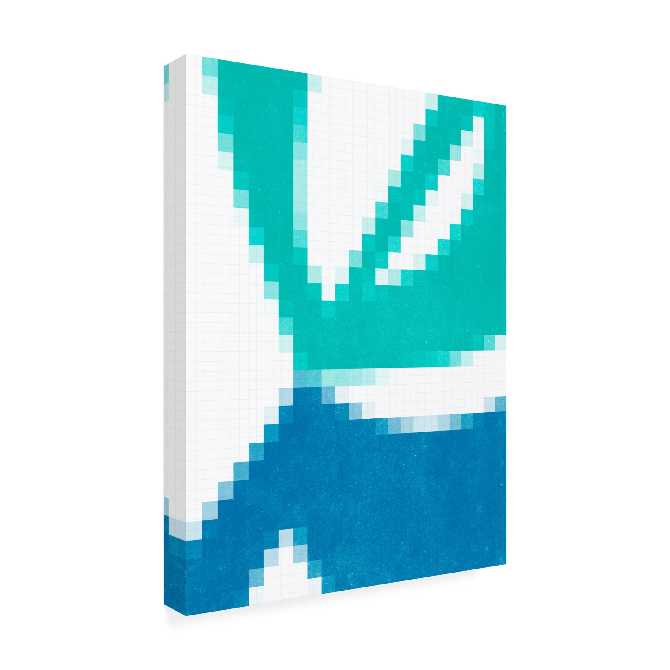 Trademark Fine Art June Erica Vess  Pixel Leaves III Canvas Wall Art