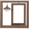 thumbnail image 1 of Double Sided Rotating Wood Picture Frame Rotating Wood Photo Frame Home Decor with Lamp, 1 of 8