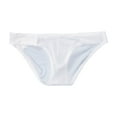 thumbnail image 5 of khonts,Men's Brief Sexy Mesh Low Waist Underwear U Convex Pouch Fun Breathable Underpants White M, 5 of 5