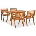 thumbnail image 2 of vidaXL 5 Piece Patio Dining Set Solid Acacia Wood, 2 of 8