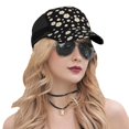 thumbnail image 5 of Lsque Daisy Printed Trucker Hat - Baseball Cap for Men Women - Breathable Mesh Side, Adjustable Fit - for Casual Wear, 5 of 7