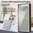 thumbnail image 6 of ELEHOLD for Samsung Galaxy Z Flip 4 Case Leather Protective Case with Tempered Glass Small Screen Protector Shockproof Anti-Scratch Phone Case for Galaxy Z Flip 4 2022, Green, 6 of 8