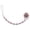 Pink, variant on Beaded Luxury Pacifier Clip