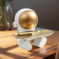 thumbnail image 2 of Spaceman Candy Bowl Astronauta Estatua Bandeja Almacenamiento para Escritorio Oficina, 2 of 9