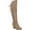 Taupe Faux Suede, variant on Women's Journee Collection Spritz-S Wide Calf Over The Knee Boot Grey Faux Suede 8.5 M